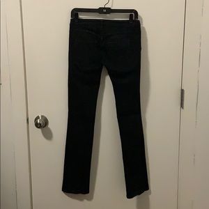 Black jeans in size 24. Low rise